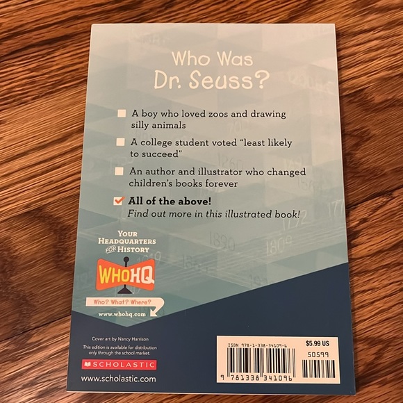 Book “Who Was Dr. Seuss?” - Picture 2 of 3